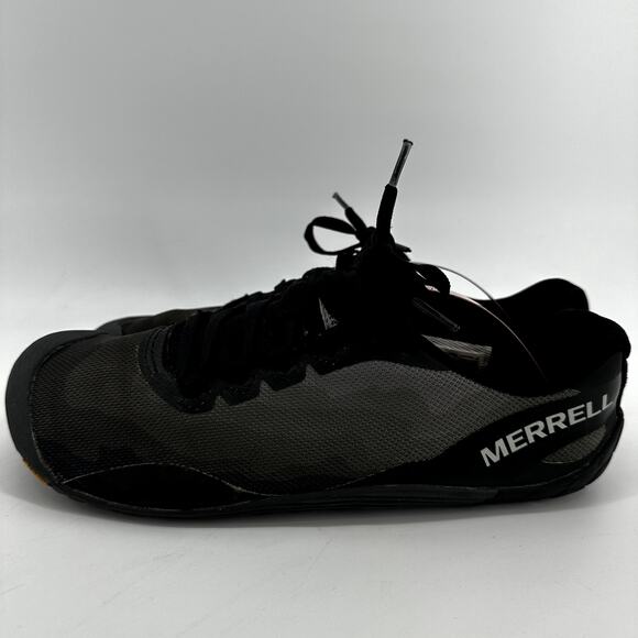Merrell Vapor Glove 4 Trail Runners Cross Trainers Barefoot Vibram Black 9 - Picture 4 of 8